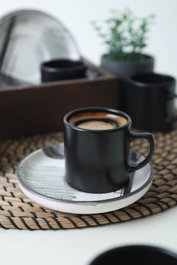 Hermia Juego de Tazas de Café y Platillos Multicolor de 12 Piezas